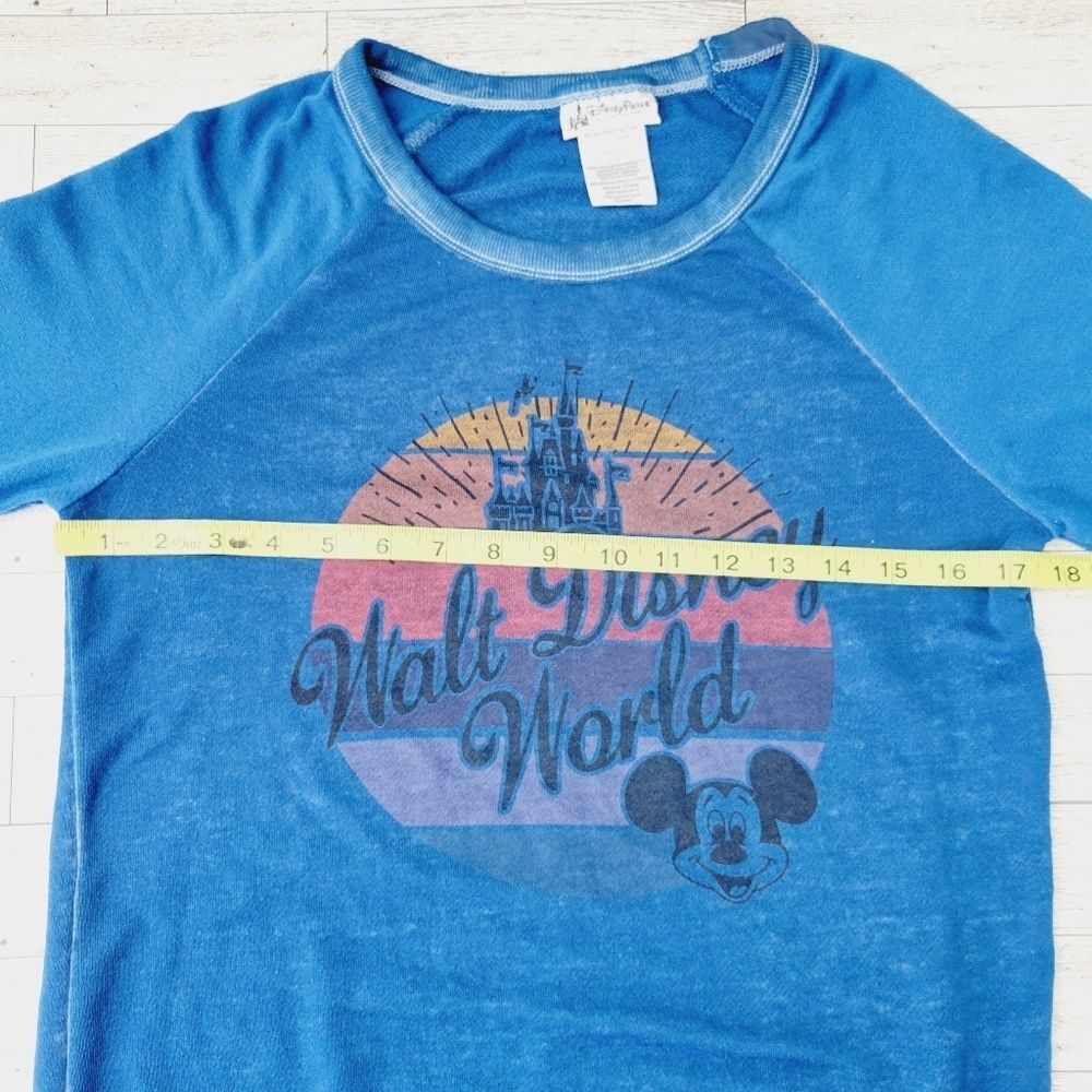 Disney Parks Walt Disney World Logo Long Sleeve Heavier Weight Crew Neck T-shirt - Picture 6 of 11